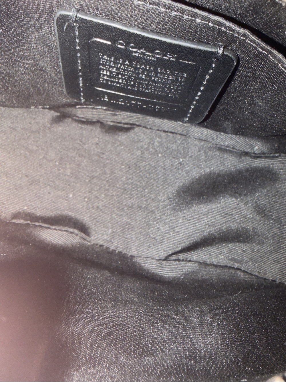 Coach Kleo Black Leather Shoulder Bag - Picture 7 of 8